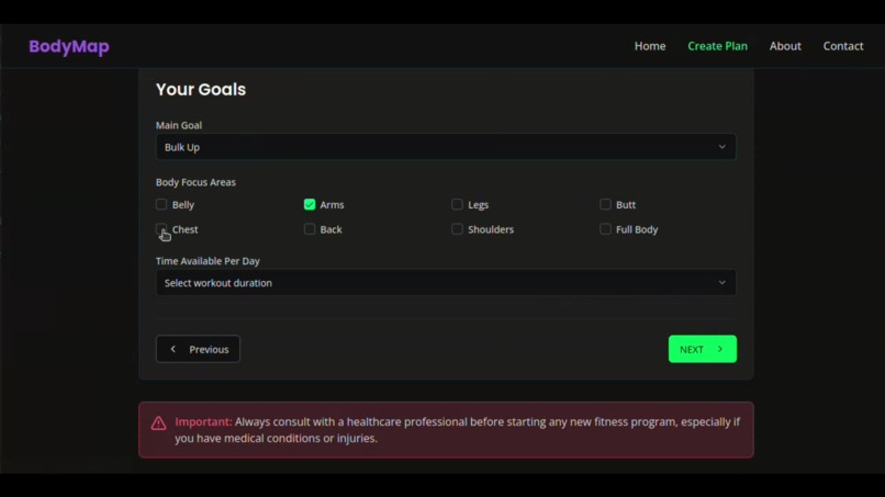 BodyMap – screenshot 2