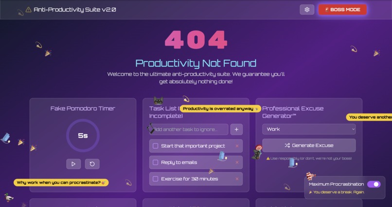 Anti-Productivity Suite v2.0 – screenshot 3