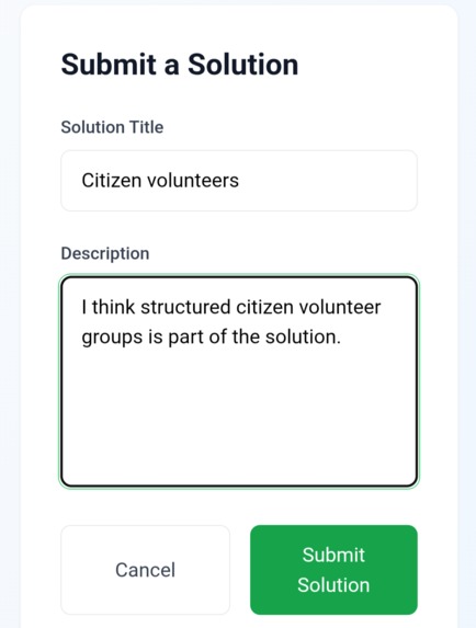 Problems and solutions – screenshot 2
