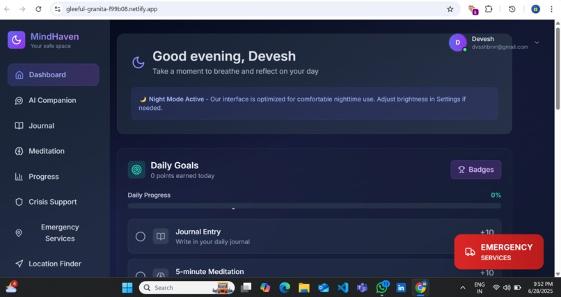 MindHaven – screenshot 1