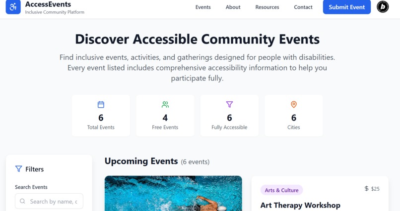 AccessEvents – screenshot 1