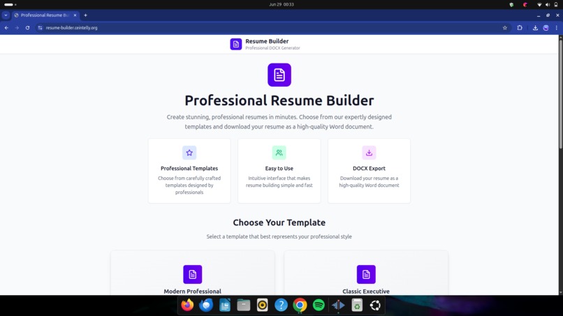 Resume-Builder – screenshot 1