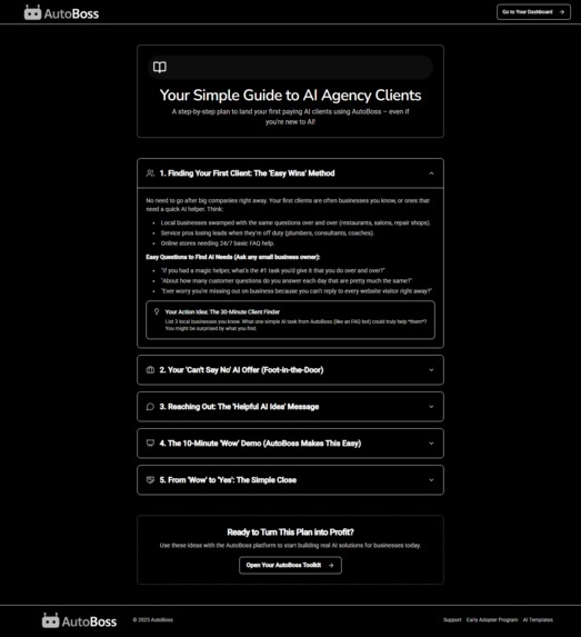 AutoBoss: Build Your AI Agency in Minutes – screenshot 9