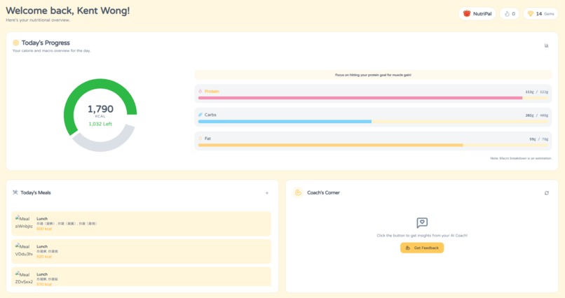 NutriCoach AI – screenshot 1