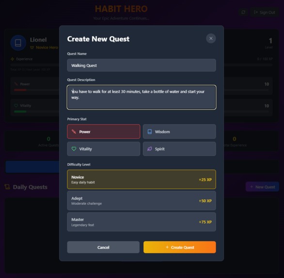 Habit Hero – screenshot 1
