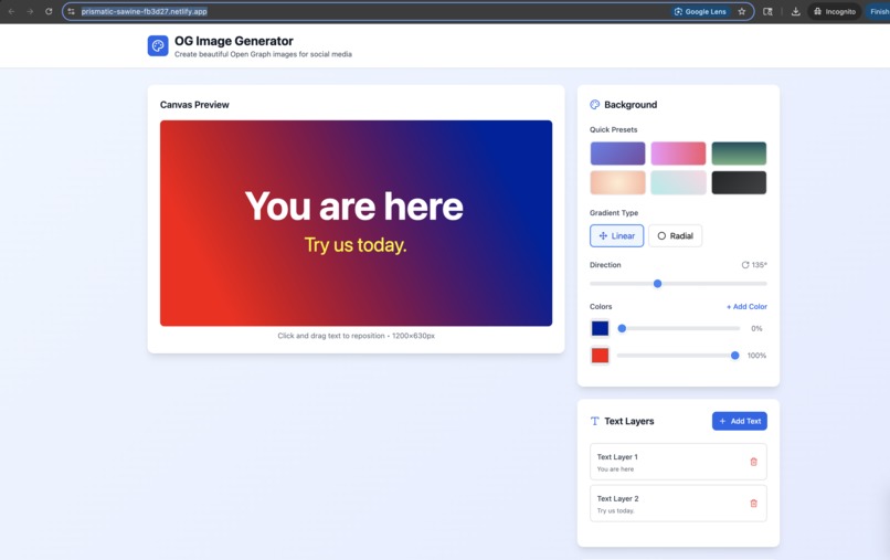 OG:Image Graphic Creator – screenshot 1