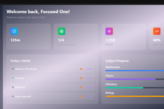 FocusVerse – AI-Powered Personalized Study Universe | Devpost