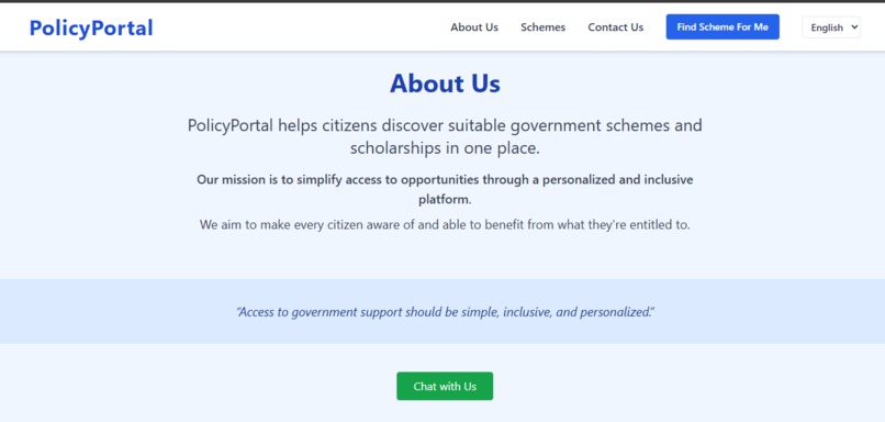 Policy Portal – screenshot 2