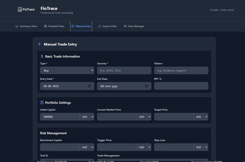 FinTrace – screenshot 3
