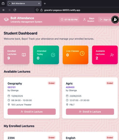 Bolt Attendance  – screenshot 3