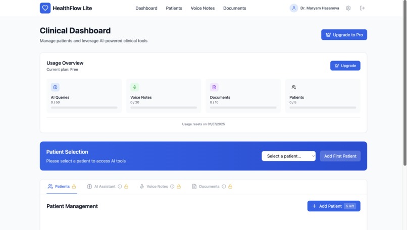 HealthFlow  – screenshot 5