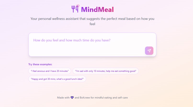 MindMeal: AI Meal & Mood Optimizer – screenshot 2