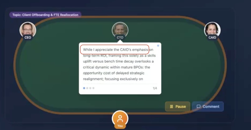 Agentic Boardroom - Next-Gen Executive Decision Making – screenshot 1
