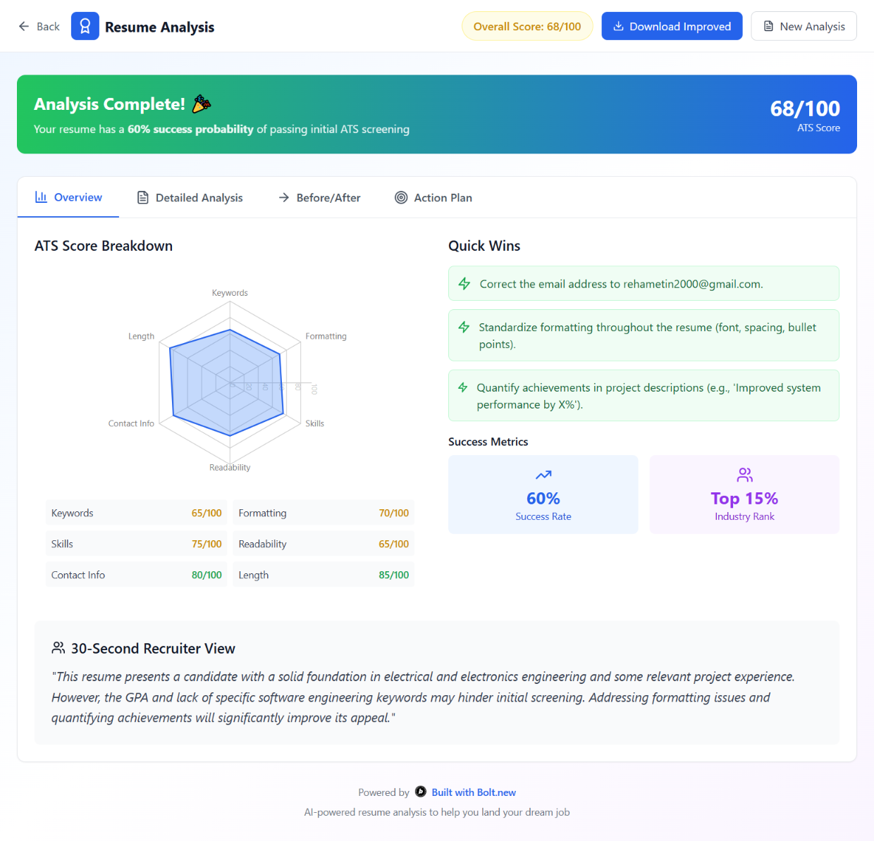 Resume Critic Pro Devpost - Original 