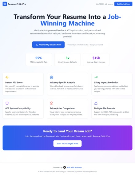Resume Critic Pro – screenshot 2