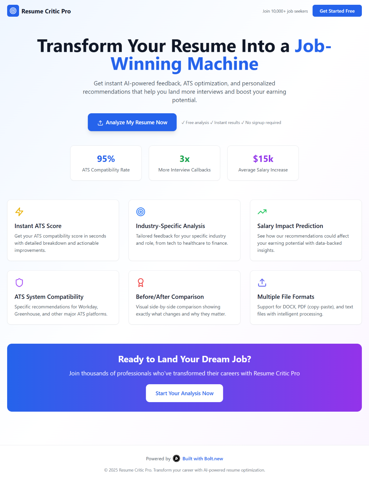 Resume Critic Pro Devpost - Original
