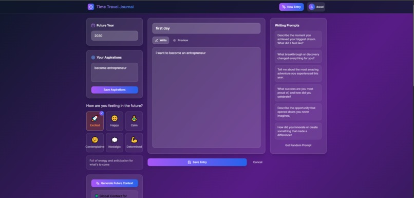 Time Travel Journal APP – screenshot 5