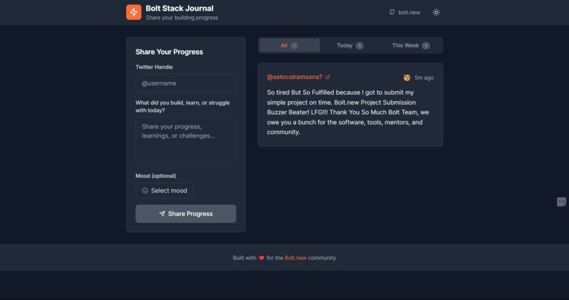 Bolt Stack Journal – screenshot 2