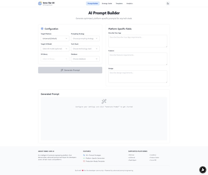 Innovatex-AI - AI Prompt Genie – screenshot 1