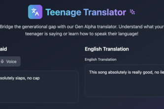 Teenage Translator