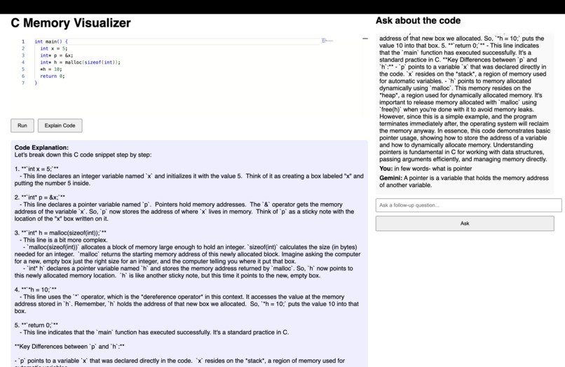 C Code Visualizer | Devpost
