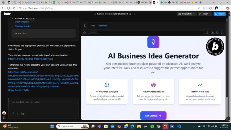 Business Idea Generator for Aspiring Entrepreneurs – screenshot 1