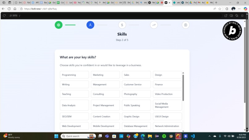 Business Idea Generator for Aspiring Entrepreneurs – screenshot 3
