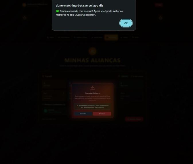 Projeto Dune Matching – screenshot 1