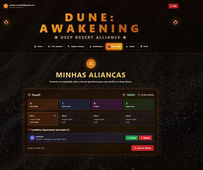 Projeto Dune Matching – screenshot 5