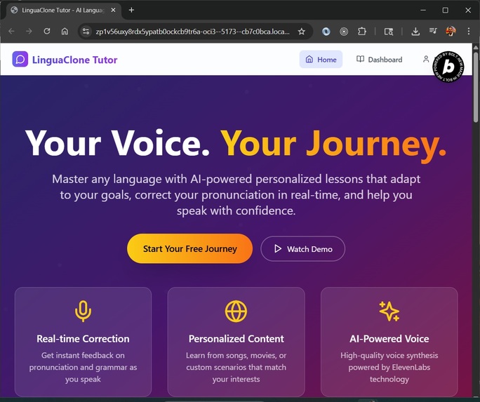 LinguaClone Tutor – screenshot 1