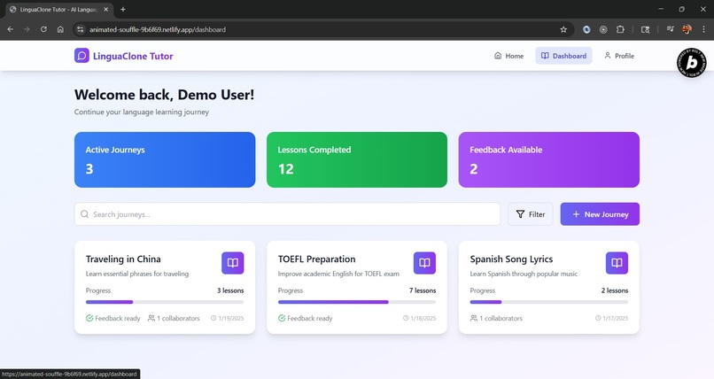 LinguaClone Tutor – screenshot 2
