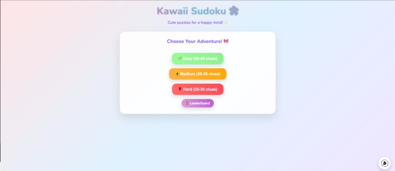 Kawaii Sudoku  – screenshot 1