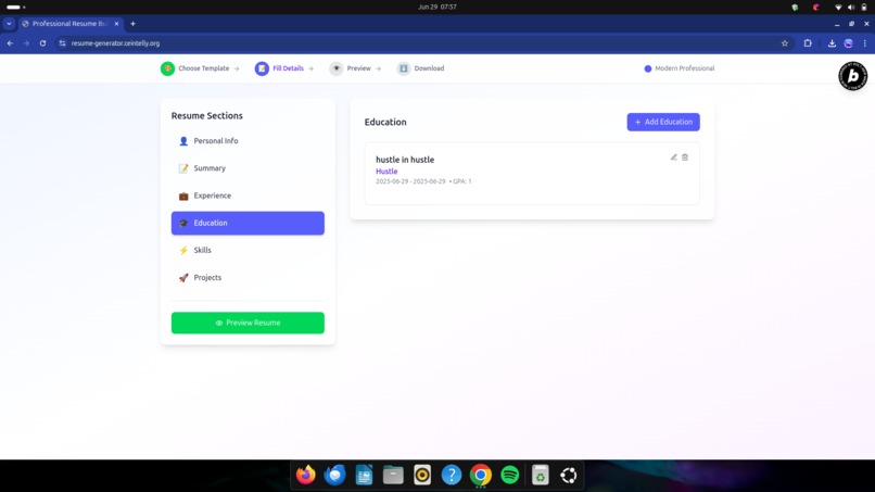 Resume-Generator – screenshot 6