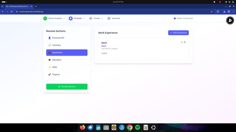 Resume-Generator – screenshot 5