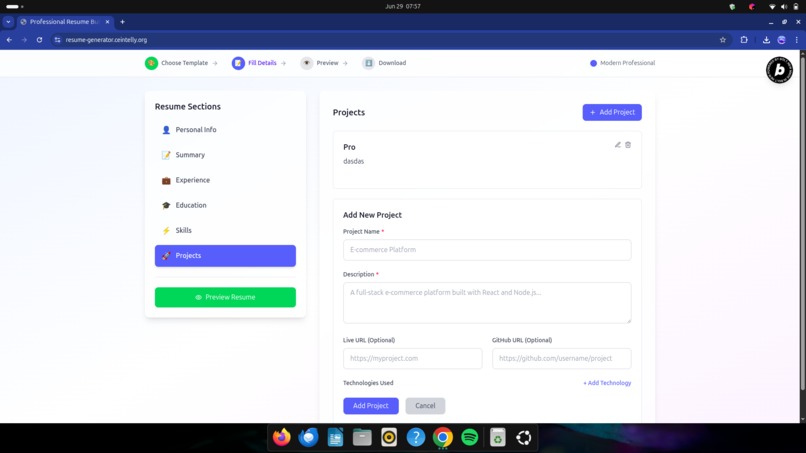 Resume-Generator – screenshot 8