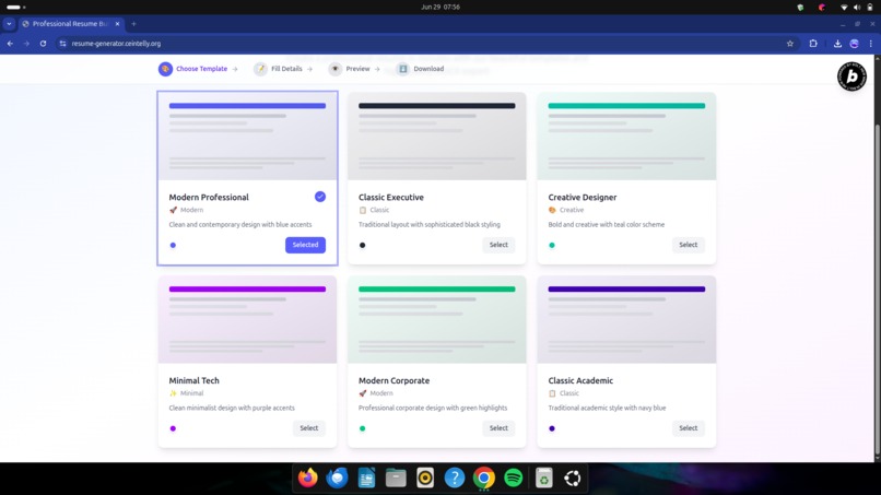 Resume-Generator – screenshot 2