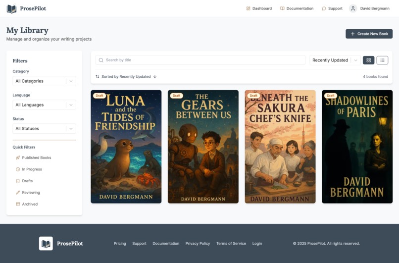 ProsePilot – screenshot 2