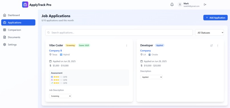 ApplyTrack Pro – screenshot 3