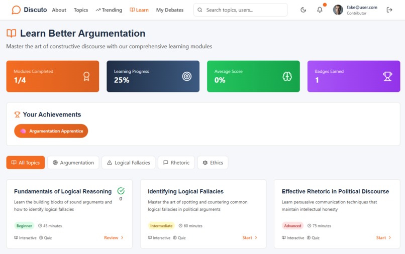 Discuto – screenshot 2