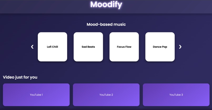 Moodify - Where emotion meets motion – screenshot 2