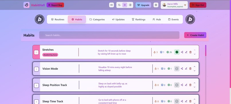 Habit Hall – screenshot 2