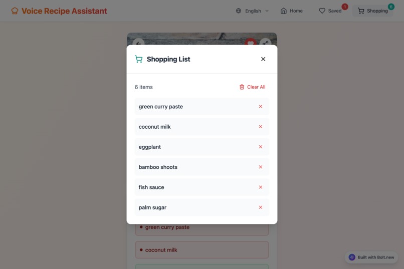 VoiceChef – screenshot 1