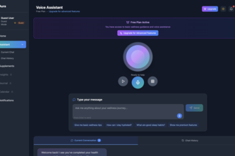 Aura - AI Wellness Voice Assistant