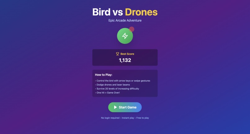 Bird Vs Drones – screenshot 1