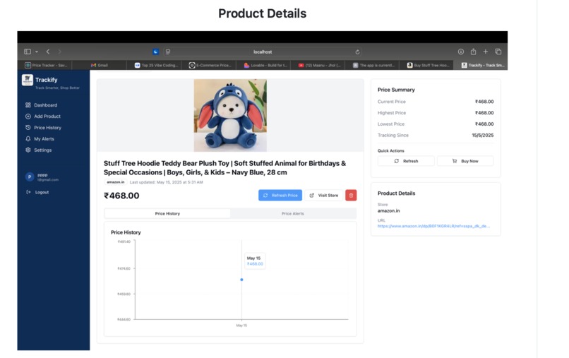 Trackify – screenshot 3