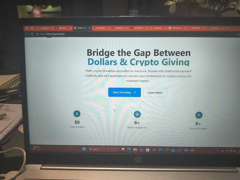 Cash2Crypto Bridge: Web2 Donations for Web3 Projects – screenshot 5