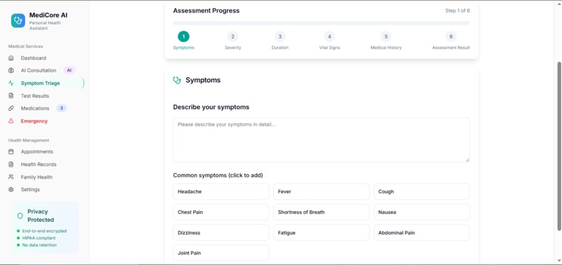 MediCore AI – screenshot 1
