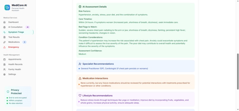 MediCore AI – screenshot 3