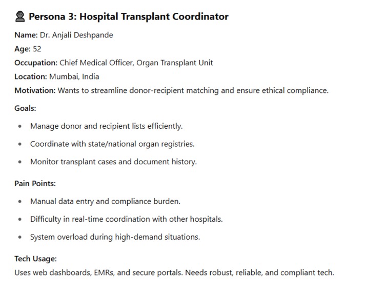 Organ Donation Platform – screenshot 3