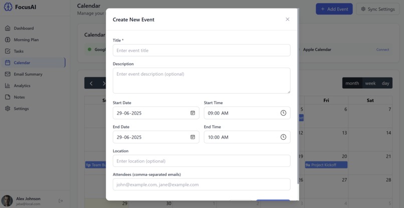 FocusAI Daily Life Manager – screenshot 2